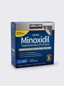 06 Frascos (caixa) Minoxidil Kirkland 5% (FOAM) em Espuma (Cópia)