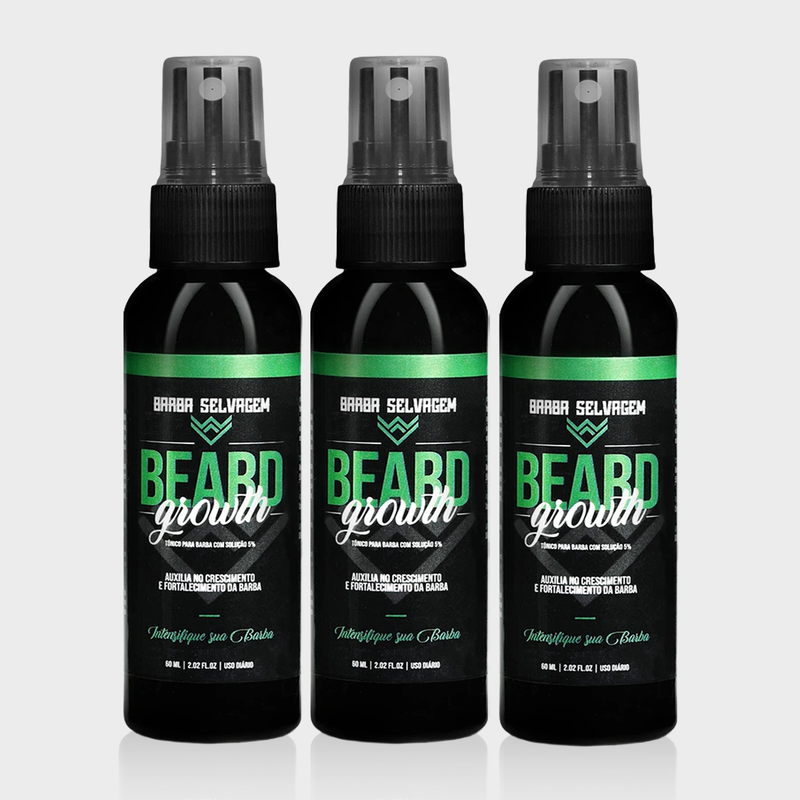 3 Beard Growth - Composto para Crescimento de Barba