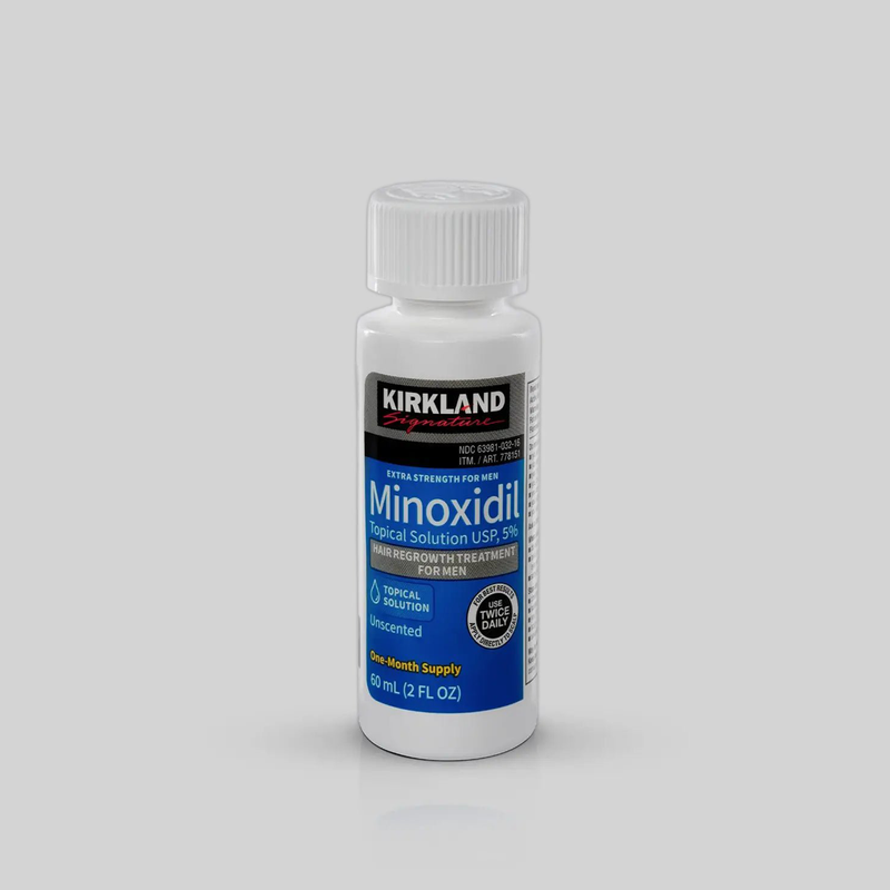 Minoxidil Kirkland 5% Original - Frasco com Conta Gotas | Crescimento de Barba e Cabelo
