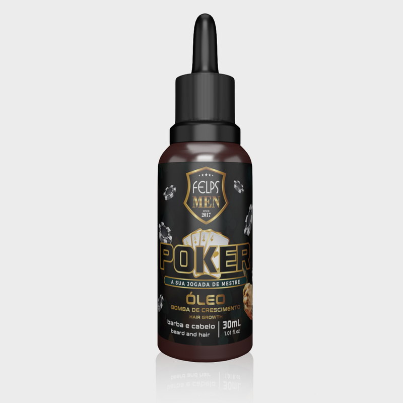 Óleo Bomba Poker - Crescimento de Barba