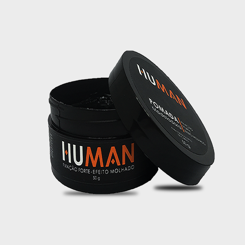 Pomada Modeladora Forte Efeito Molhado Human 50g